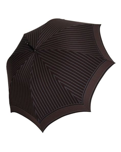 dolce gabbana umbrella|Dolce & Gabbana Brown Striped Leather Handle Collapsible .